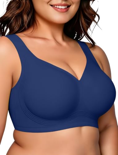 Image of OEAK Womens Wireless Jelly Bras Plus Size Support Push Up Comfortable Bra