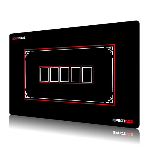 SPECTACE Tapete Poker 100 × 60 cm | Tapete Cartas Profesional para Poker Set - Mesa Poker Estilo Casino