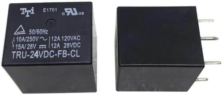 10pcs TRU-24VDC-FB-CL DC24V Coil Voltage 5 Pins in PCB Mounting Power Relay