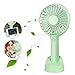 Produktbild Parsion Handventilator Batteriebetrieben Mini Tragbar Wiederaufladbar Ventilator USB Klein Lüfter Fan Leise Elektrisch 2500mAh Batterie 4 Modus für Kinder Schlafzimmer Büro Reisen Camping (Grün)
