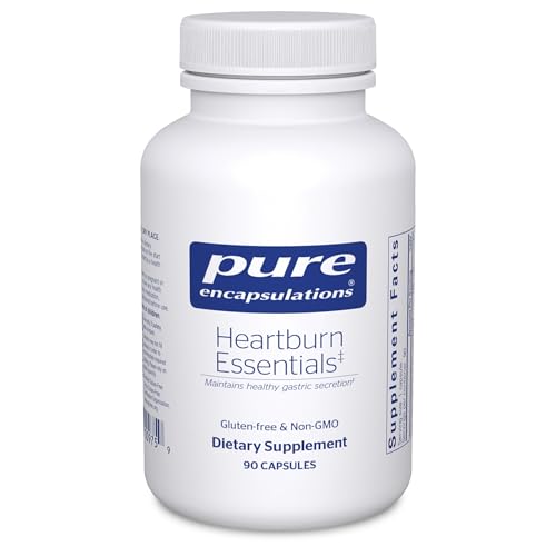 Pure Encapsulations Heartburn Essentials | Dietary Supplement Helps Decrease Occurrences of Occasional Heartburn and Indigestion | 90 Capsules