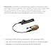 Sure Fire Mini Scoutlight Pro Tactical Flashlight (M340C) with Waterproof Switch Assembly (DS-SR07) Tan Bundle with 4 Extra CR123A Batteries and Battery Pack - Weapon Light Switch Combo LED