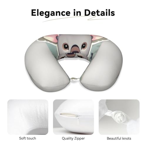 Almohada de Viaje de Espuma Viscoelástica Premium Negra miniatura 4