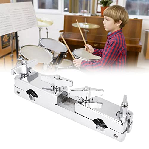 Abrazadera para soporte de batería y cowbell, varilla de 12 cm, soporte para percusión, abrazadera de kit de instrumentos miniatura 4