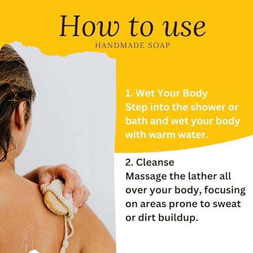 Image of Khadi Besan Haldi & Saffron Handmade Bathing Soap Bar 125g | Natural & Herbal | Moisturizing, Glowing & Brightening Skin | For Acne & Pimples | All Skin Types | For Men & Women