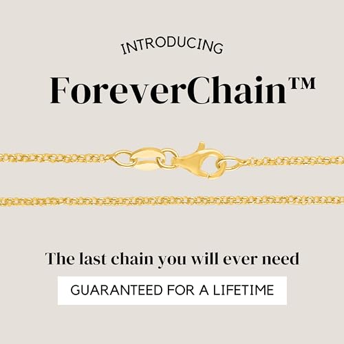 KISPER Gold Cable Link Chain Necklace – Thin, Dainty, Gold-Plated 925 Sterling Silver Jewelry for Women & Men with Lobster Claw Clasp – Made in Italy2