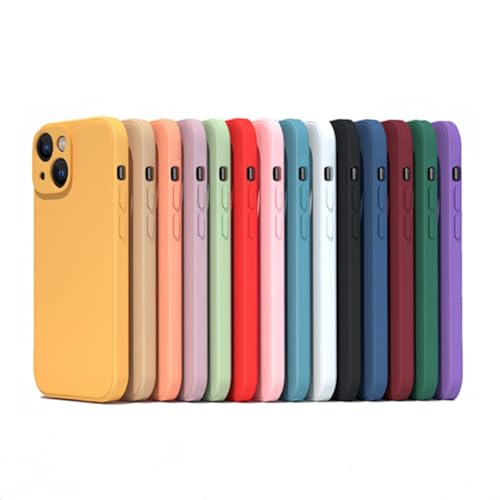 Coque silicone liquide iPhone 14 Plus avec protection d'objectif intégrée - 6