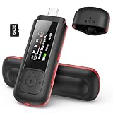 AGPTEK 64GB USB C MP3 Player, A55PL 2 in 1 Type-C & USB Stick Music Player