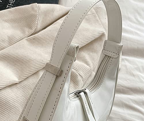 Image of Women's Crescent Shoulder Bags Retro Y2k 90s Hobo Handbags Top Handle Y2k Underarm Bag Fashion Clutch Purses