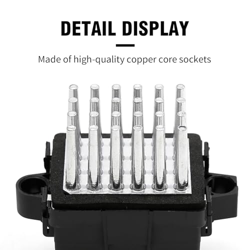 Image of A /C Heater Blower Motor Resistor Control Module Replacement for Buick Cadillac Chevy GMC Hummer Pontiac Saturn, Replace 15141283 15-81638 4P1594