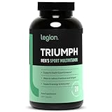 LEGION Triumph Daily Sport Multivitamin Supplement - Vitamins and Minerals for Athletes Helps with Energy for Sports & Bodybuilding Workouts - 240 Capsules, 30 Servings (Men)