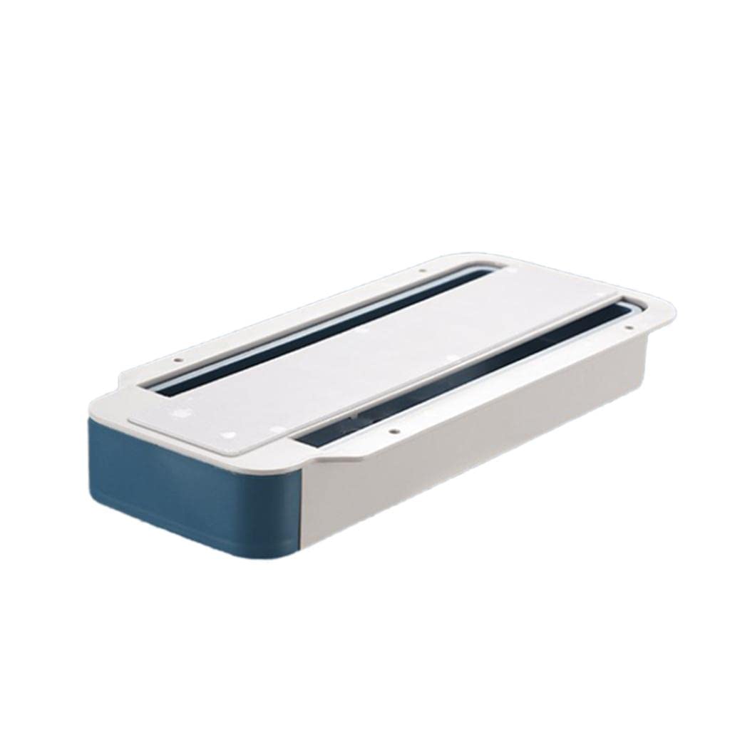 Merishopp Hiding Storage Drawer Under Desk Storage Organiser Case Holders Blue-image-6