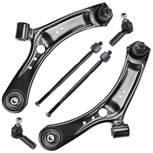 Image of Detroit Axle - Front Lower Control Arms w /Ball Joints Inner Outer Tie Rod Ends Replacement for 2007-2013 Suzuki SX4
