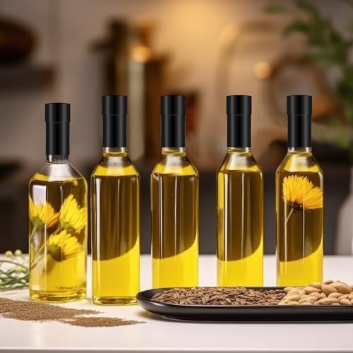 Image of Outus 500 Pcs Shrink Wrap for Bottles Bands Jars, Clear Heat Shrink Bottle Sealer, Easy to Use, for Essential Oil Bottle, Dropper Bottles and Test Tube Cap(2.4 x 2 Inches / 60 x 50 mm, Black)