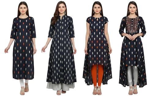 Image of Cotton Pochampally ikat unstitched blouse, Kurthi, long frock fabric material for women (1 meter, 2 meters & 3 meters)