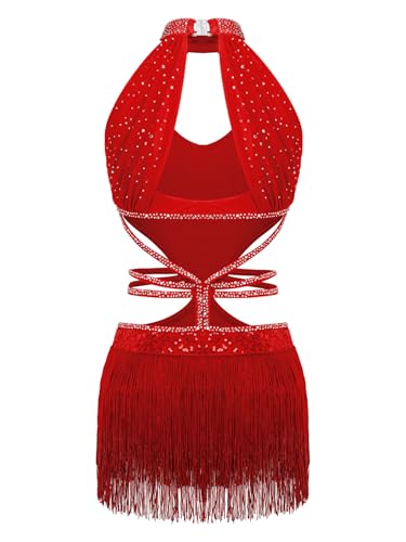 Robe de danse de salon à paillettes pour vos soirées salsa
