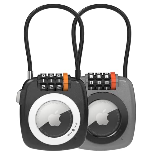 Funda AirTag con cable y candado de 3 dígitos de aleación para equipaje 2