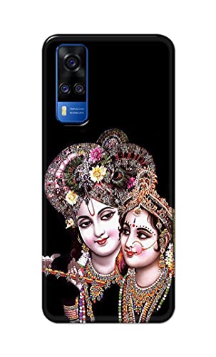 Image of PRINTFIDAA� Printed Hard Back Cover Case for Vivo Y51 (2020) | Vivo Y51A | Vivo Y31 Back Cover (Radha Krishna) -2808