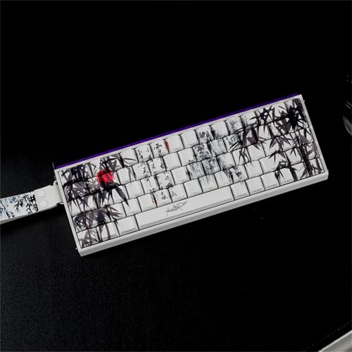 Touches PBT Bamboos Forests profil original side-printed pour clavier ISO - 4
