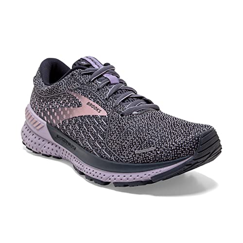 Brooks Women's Adrenaline GTS 21 Supportive Running Shoe - Ombre/Lavender/Metallic - 10 Wide