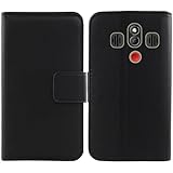 Tnviud Flip Premium Echt Leder Tasche Hülle Für MyPhone Halo 4 LTE/Halo 4 Plus LTE 3.5