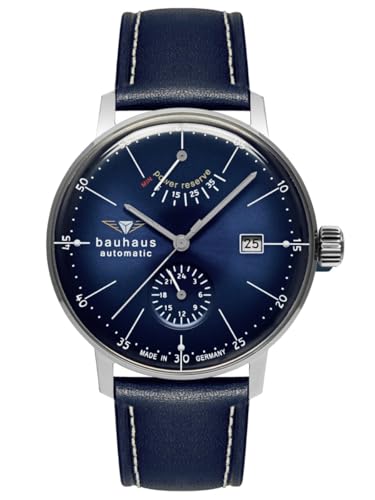 Montre Bauhaus Dessau Automatique 20603 montre mécanique en cuir noir