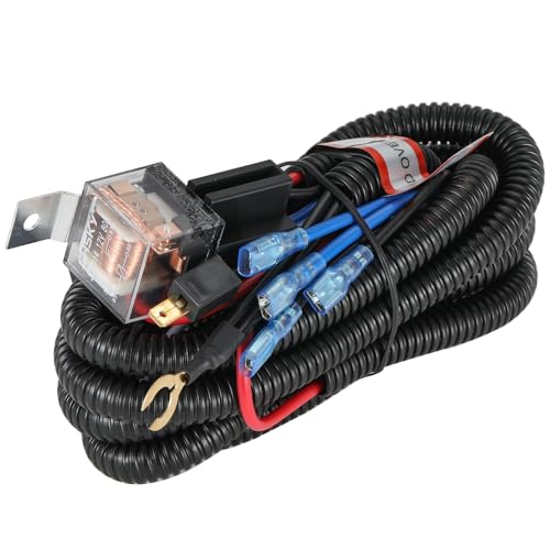 Greluma Kit de câblage de klaxon, 12 V 80 A, 4 broches, SPST, pour haut parleur, klaxon, voiture, camion, avec prise relais