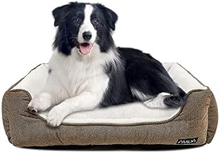 ANWA Durable Dog Bed Machine Washable Medium Dog Bed Square, Comfortable Puppy Dog