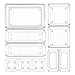 LEADSTAR Organizer Trucchi, Set di 10 Porta Trucchi, Organizzatore de Cassetto Trasparente Organizer Cassetti Plastic Cassettini Portaoggetti Contenitore Trucchi per Ufficio Scrivania Cosmetici Cucina