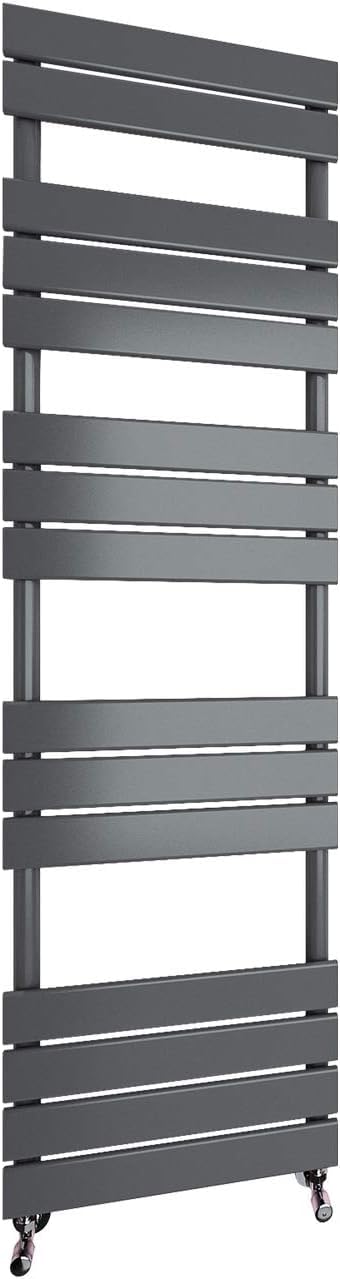 Radbliss Bathroom Towel Rail Radiator 1600x600(HxW) mm Anthracite Flat Panel Central Heating Ladder RAD