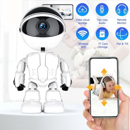 Security Camera, 1080P Night Vision Two Way Sound Motion Detection Alarm 360 Degree Coverage, Survailence Camera for Baby Nanny Pet (US Plug) Security Camera, 1080P Night Vision Two Way Sound Motion Detection Alarm 360 Degree Coverage, Survailence Camera for Baby Nanny Pet (US Plug)