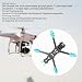 KENANLAN Quadcopter Rahmen Kit, FPV Racing Drohne Rahmen Professioneller 225mm Radstand Carbon Fiber Quadcopter Rahmen für RC Drone Zubehör (Blau)