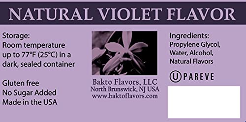 Bakto 4-Pack - Lavender, Rose, Vanilla, Violet (1 Oz Bottles) #TOP2