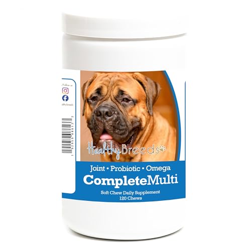 Image of Healthy Breeds Bullmastiff All In One Multivitamin Soft Chew 120 Count