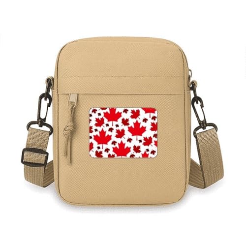 Sac à main pour téléphone portable drapeau érable canadien mini sac bandoulière léger