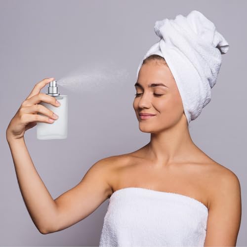 24 Pcs 50ml Frosted Glass Bottle Perfume Atomizer refillable Spray Empty Perfume Dispenser Fine Mist Atomizer Cosmetic Container for Travel Men Women4