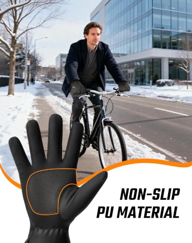 ATERCEL Winter Running Gloves for Men & Women, Thermal Touchscreen Gloves with Non-Slip Grip for Running, Walking, Cycling & Driving - image 5