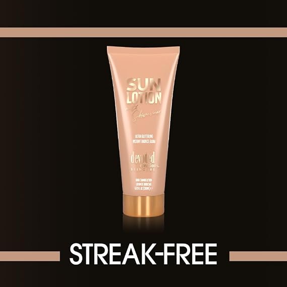 Sun Lotion with Shimmer Ultra Glittering and Instant Bronze 6.76 oz.