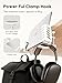 Desk Side Laptop Holder, Desk Side Storage, No Drill Side Desk Organizer, Side Desk Laptop Mount, Tablets Hanging Holder, Clamp on Desk Organizer for Laptops/Tablets/Keyboards/Headphone, White
