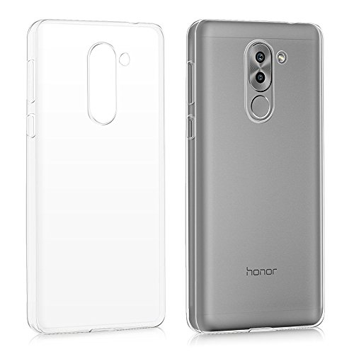 REY Cover in Gel TPU Trasparente per Huawei Honor 6X 2016, Ultra Sottile 0,33 mm, Morbido Flessibile, Custodia Silicone