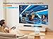 【Official Neflix & Dolby 20W Speakers】 Projector with WiFi6 & Bluetooth 5.2, YABER 700ANSI Lumens Native 1080P Portable Movie Projector, Auto Focus & Keystone Theater Smart Outdoor Projector with Apps