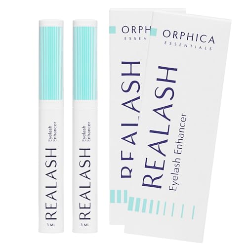 ORPHICA Realash Acondicionador De Pestañas 3 ml, Paquete de 2 - Serum Pestañas Crecimiento, Suero Fortalecedor y Engrosador de Pestañas Largas - Tratamiento Eyelash Growth Serum
