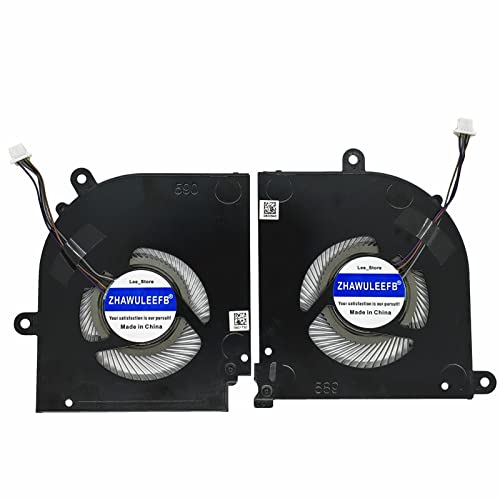 Image of New Laptop CPU+GPU Cooling Fan for MSI Stealth 15M A11UEK 15M A11UEK-009 15M A11UEK-280 15M-A11UEKV 15M-A11SEK 15M-A11SDK MS-1562 MS-1563 Series BS5405HS-U4X BS5405HS-U4W DC 5V 1A Fan