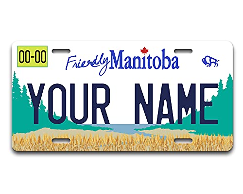 Bleu Reign Vehicle License Plate Personalized Canada Manitoba Custom Name 6x12 inches Car Auto Tag