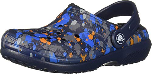 Image of crocs Womens Kids' Classic Lined Clog | Warm and Fuzzy Slippers for Kids Clog