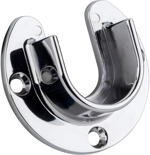 Open Closet Bracket for 1-5/16" Rod. Packed with 3 - #8 X 3/4" FH Phil Screws. Finish: Polished Chrome.