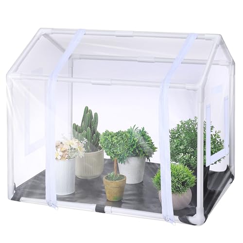 Meonum Mini Greenhouse with Potting Mat for Indoor...