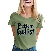 Fashionable Design: This women's t-shirt features a classic round neck and short sleeves with unique letter prints, offering a stylish and casual perfect for daily outfits. Comfortable Wear: Made for everyday comfort, the tee is ideal for various occ...