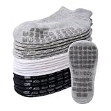 Bearbay rutschfeste Kleinkind-Socken mit Anti-Rutsch-Sohlen, Unisex Baumwoll-Socken für Babys, Jungen und Mädchen, von 0 Monaten bis 7 Jahren