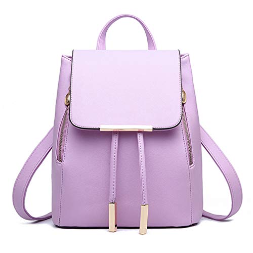 Pahajim Moda Bolso Mochila Mujer Casual Elegante Portátil de Cuero PU Bolsa para Escuela